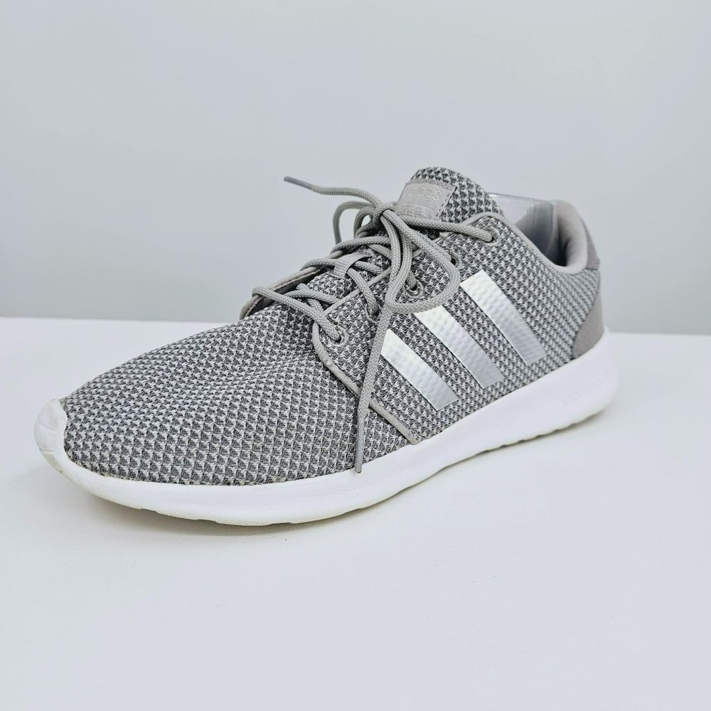 Adidas Womens Cloudfoam QT Racer Xpressive Running Shoe 9.5 Light Granite Silver